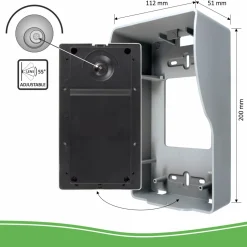 ELRO Video Deur Intercom - 4 Appartementen - Met 4 X 7 Inch Kleurenscherm (Dv477W4)