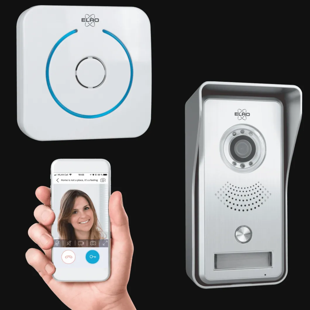 ELRO Wifi Ip Video Deurbel Met Applicatie En Draadloze Deurbel (Dvc040Ip)