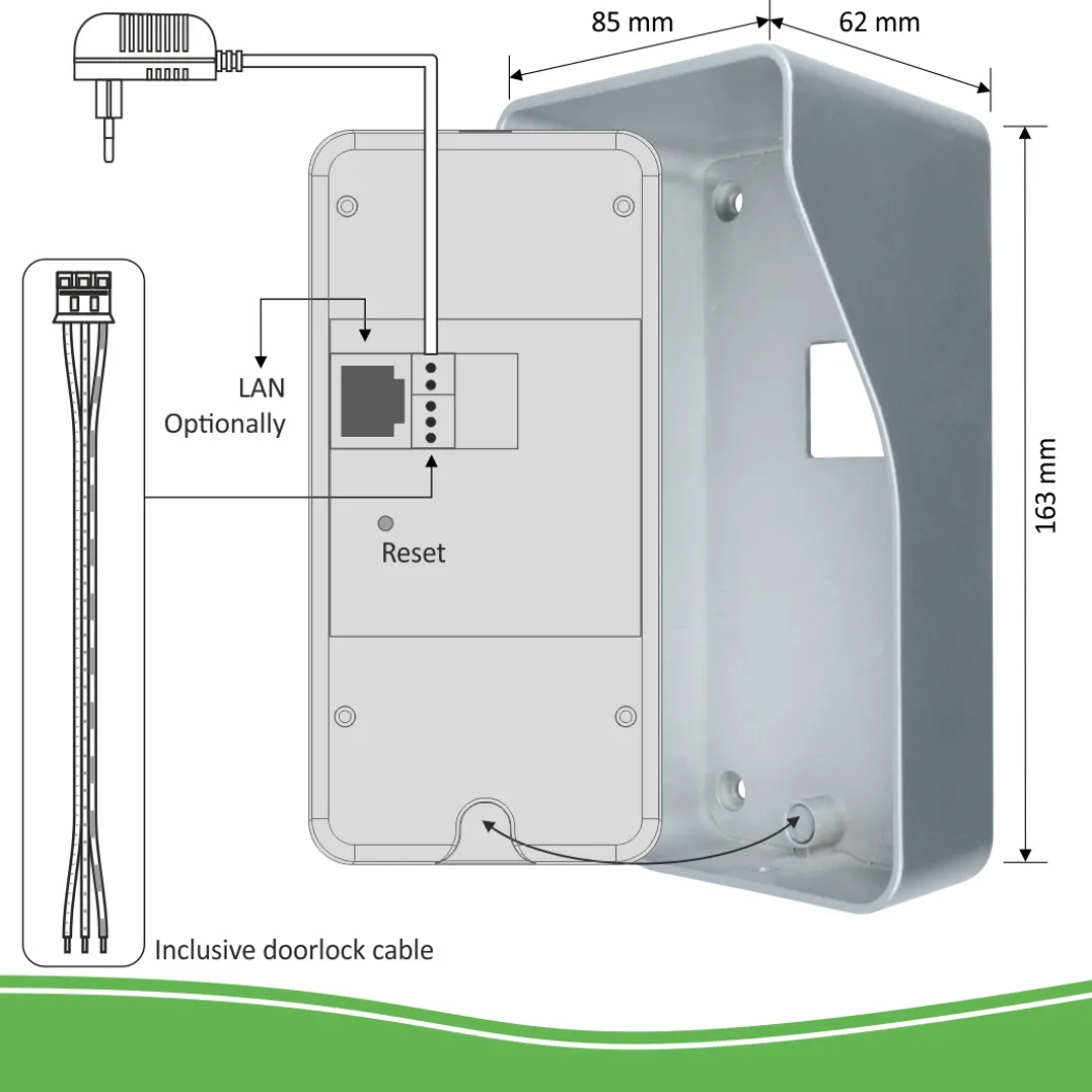 ELRO Wifi Ip Video Deurbel Met Applicatie En Draadloze Deurbel (Dvc040Ip)