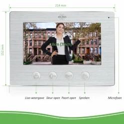 ELRO Wifi Ip Video Deur Intercom – 4 Appartementen (Dv477Ip4)