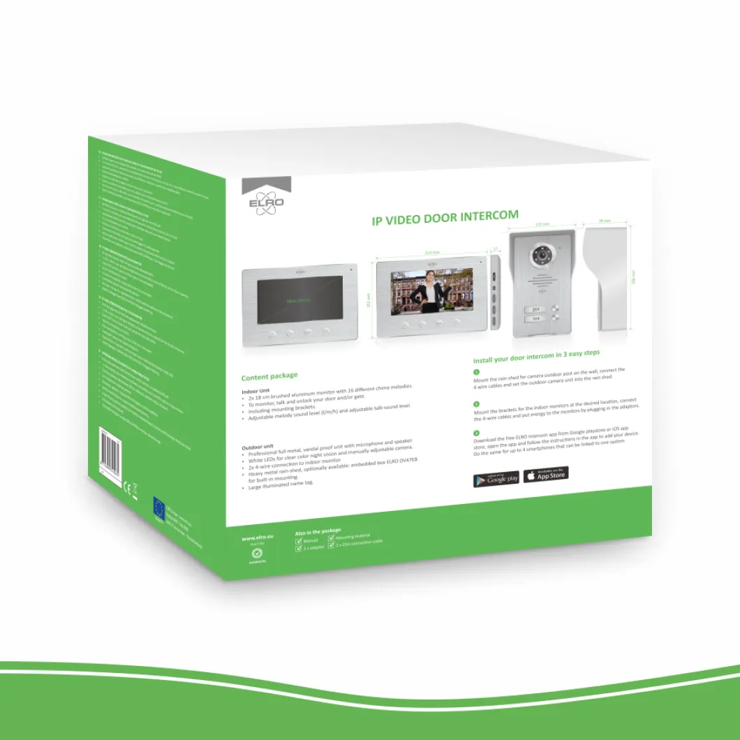 ELRO Wifi Ip Video Deur Intercom (Dv477Ip2)