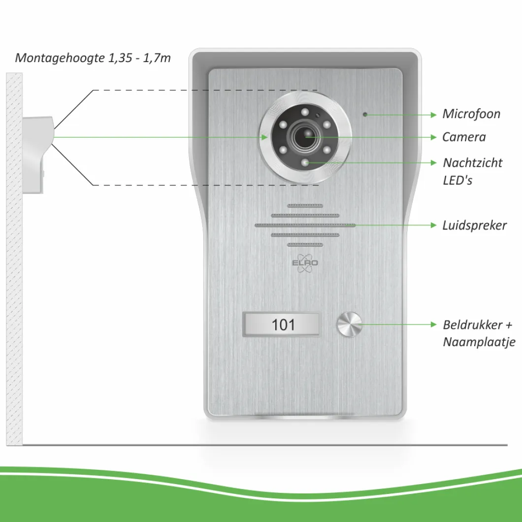 ELRO Wifi Ip Video Deur Intercom (Dv477Ip)